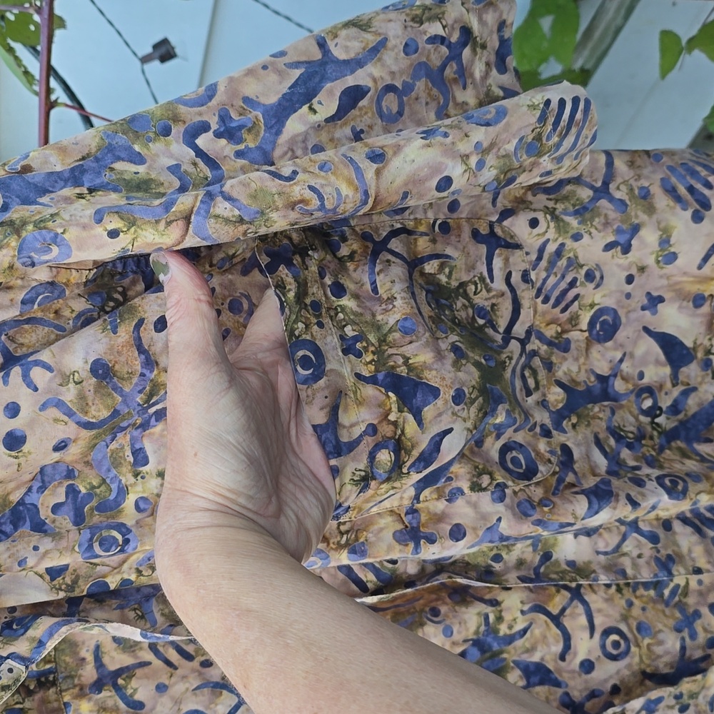 Vintage Basic Options ~ Tribal Print Batik Shirt … - image 4